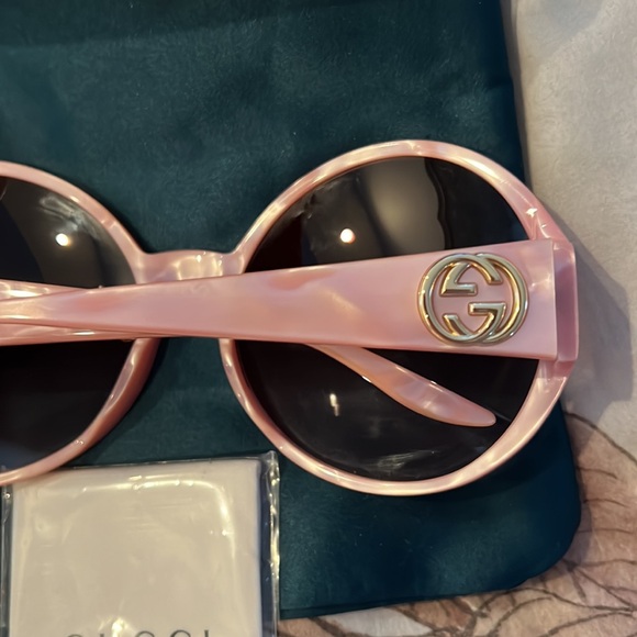 Gucci round frame light pink 2023 sunglasses excellent condition - Picture 2 of 6